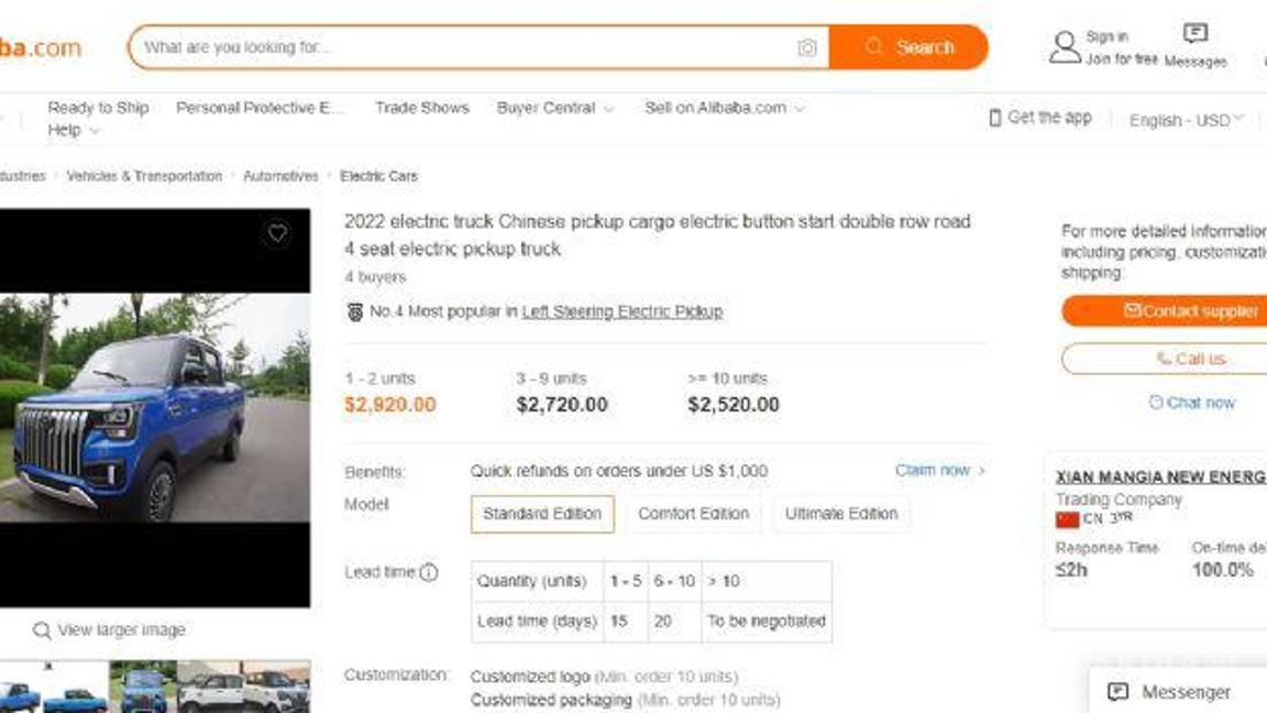 $!¿Una camioneta nueva por menos de 52 mil pesos?, checa esta opción china
