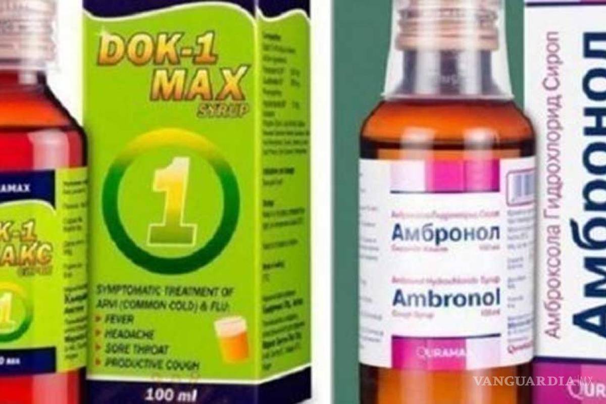 $!Ambronol y DOK-1 Max, fabricados en India por Marion Biotech, también contendrían cantidades “inaceptables” de dietilenglicol y etilenglicol