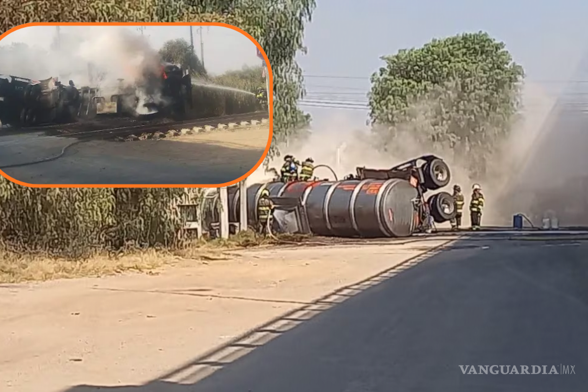 Explota pipa de combustible al ser impactada por tren en Hidalgo