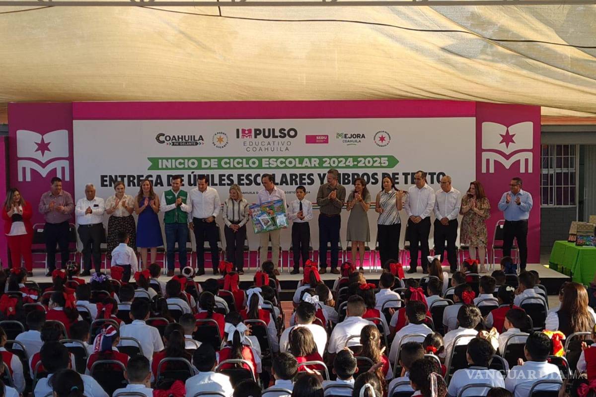 Arranca Manolo Jiménez ciclo escolar 2024-2025 desde Piedras Negras, Coahuila