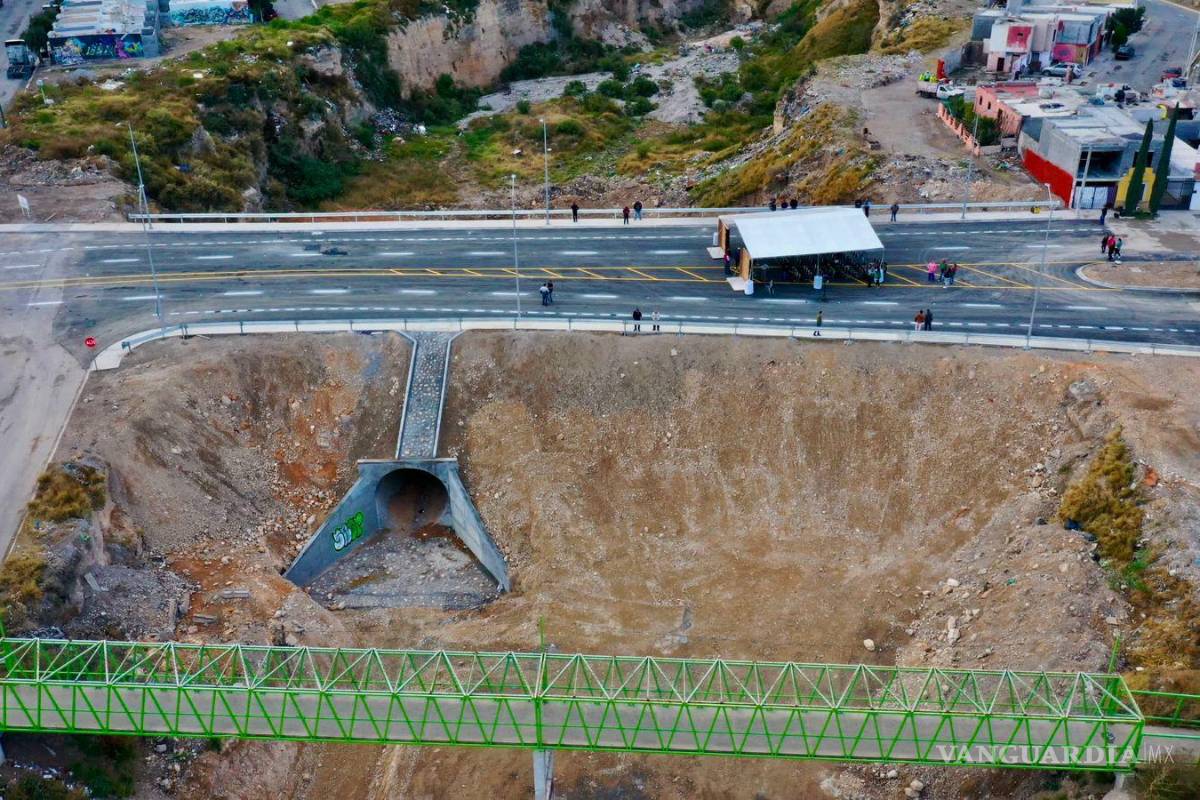 Concluyen puente vehicular que une a las colonias Mirasierra y Nuevo Mirasierra, en Saltillo