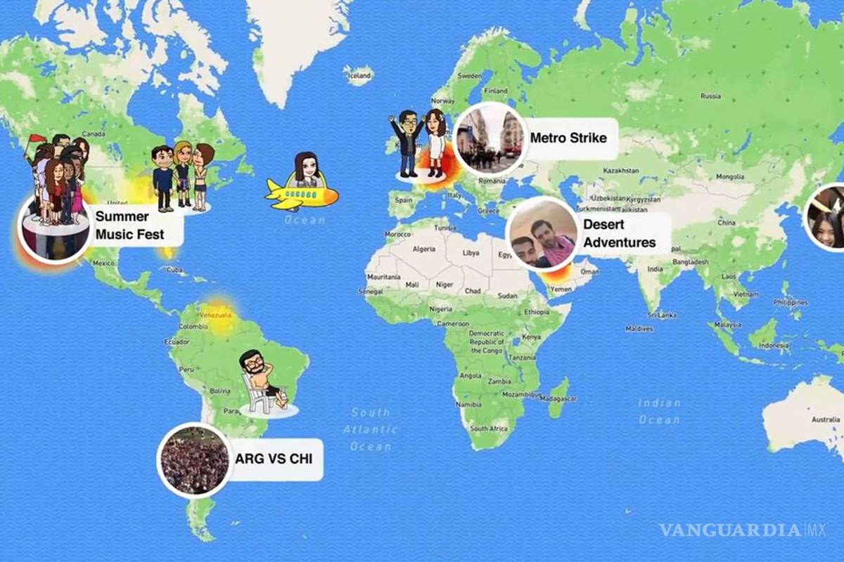 Snap Map, la nueva función de Snapchat para compartir ubicación física