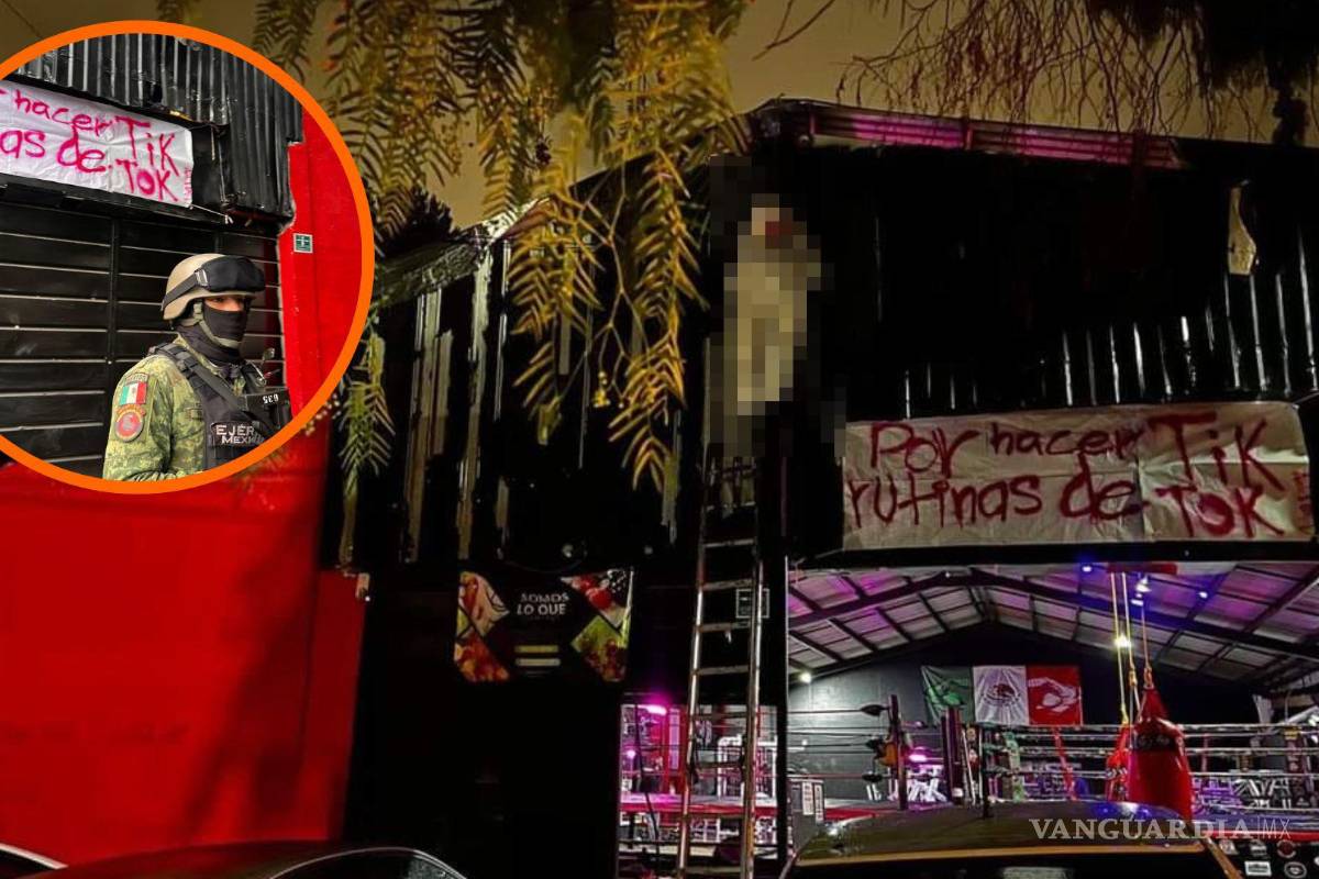 Tres Doritos después: decoran gimnasio con cuerpos falsos para Halloween en Saltillo... y reciben visita de la Sedena