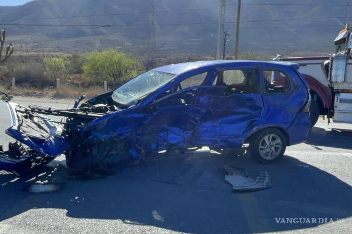 Un muerto y cinco lesionados tras aparatoso choque en la carretera a Zacatecas-Saltillo