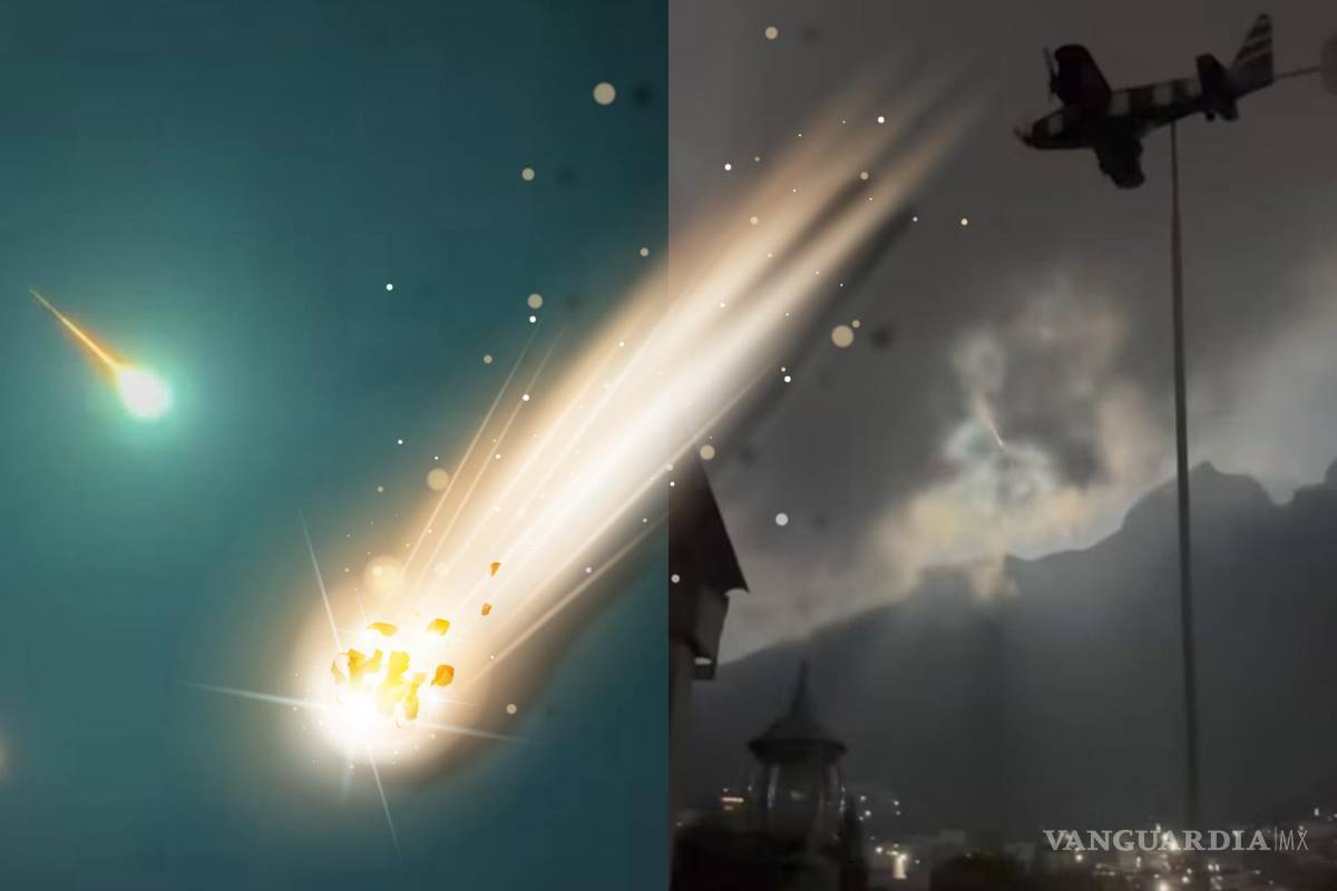 ¿Lo viste? Captan supuesto meteoro en cielos de Saltillo y Monterrey