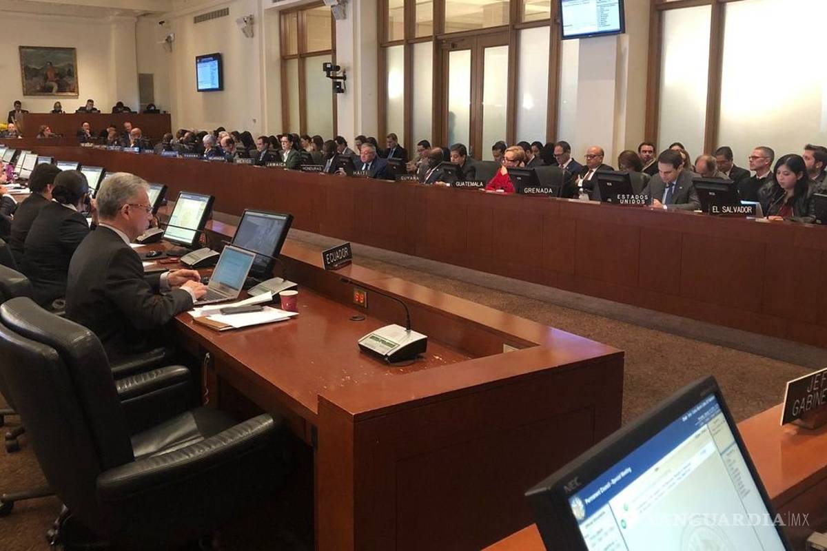 $!México pide a OEA revisar legitimidad jurídica de Juan Guaidó en Venezuela