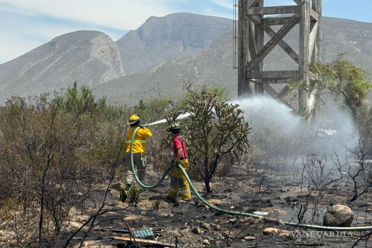 Incendio arrasa con más de 4.5 hectáreas de pastizal en Ramos Arizpe; autoridades confirman que fue provocado