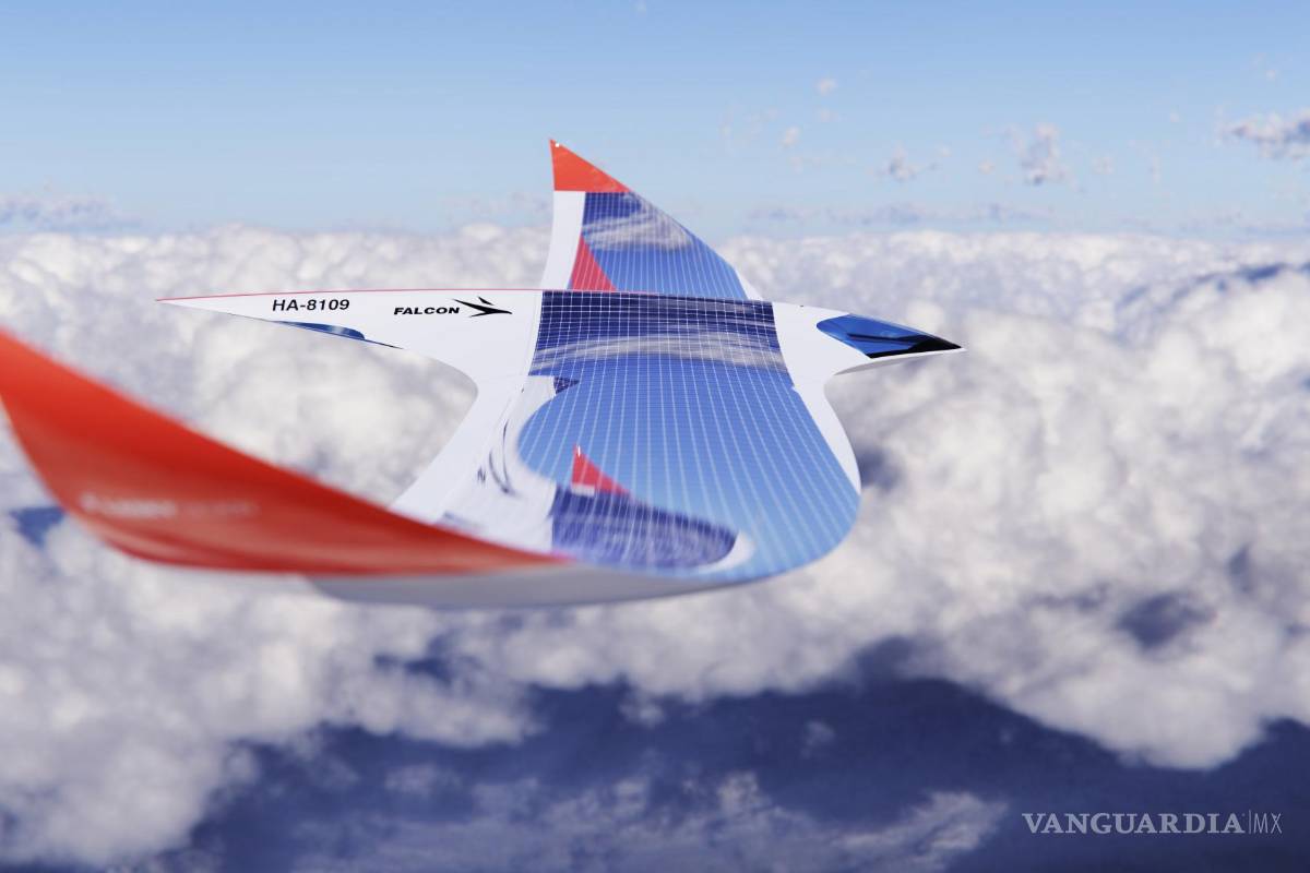 Te presentamos el Falcon Solar, el avión con forma de halcón