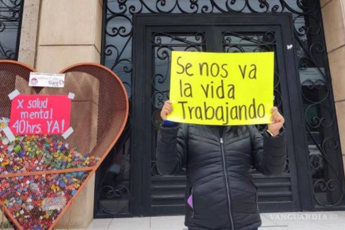 Se une Saltillo a Movilización Nacional ‘Yo Por Las 40 Horas’; marchan unos cuantos