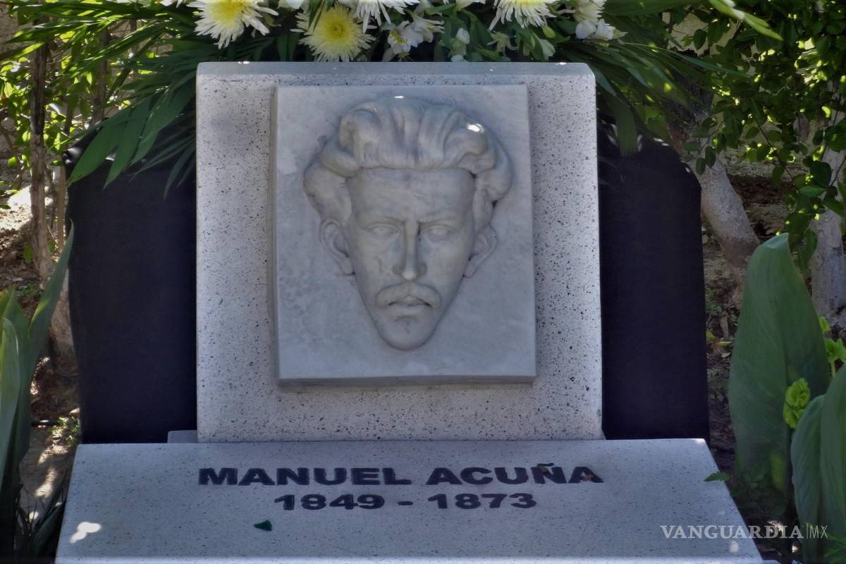 $!La tumba de Manuel Acuña (Panteón de Dolores, Ciudad de México, México).