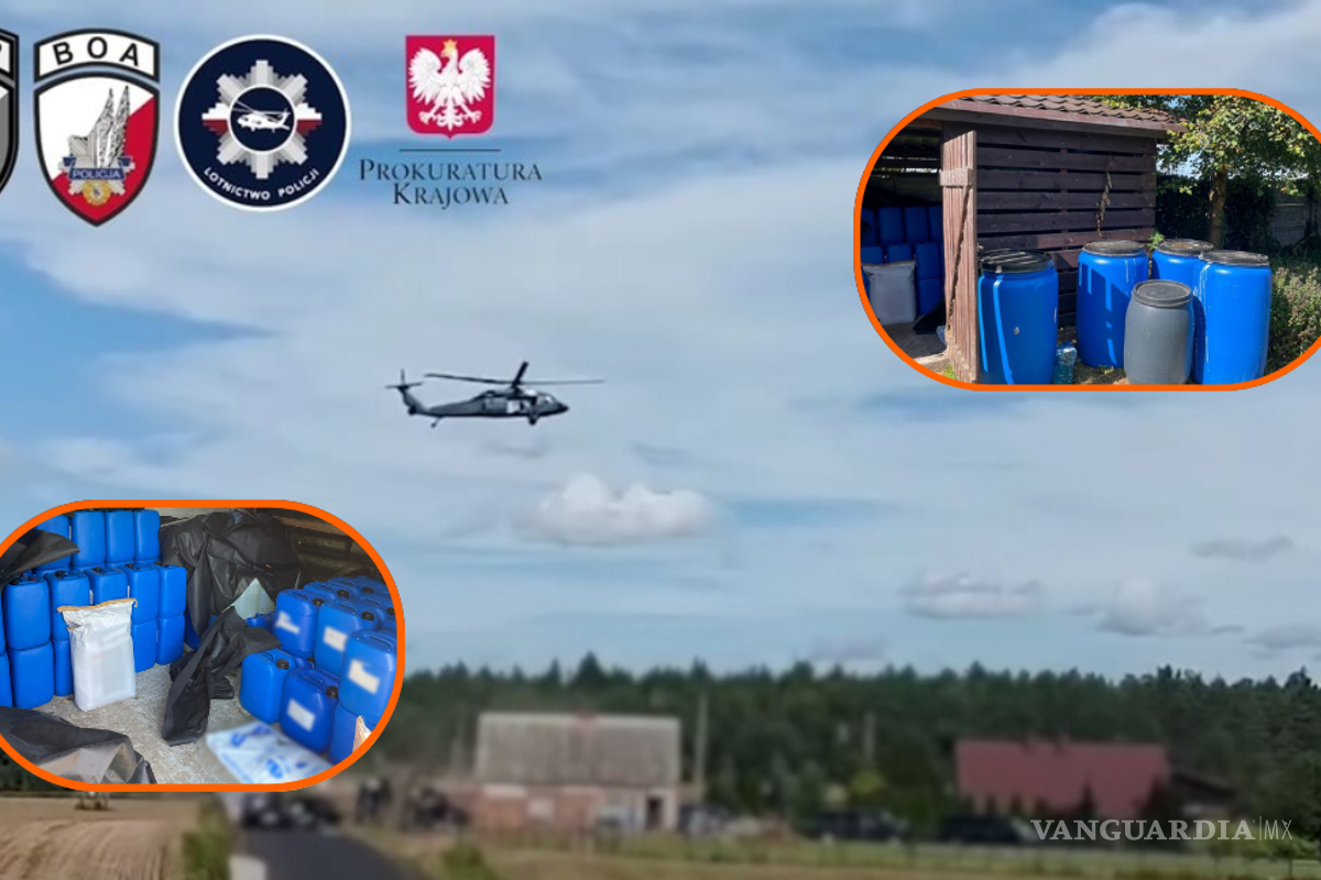 ¿El cártel de México en Polonia?; autoridades desmantelan narco laboratorio