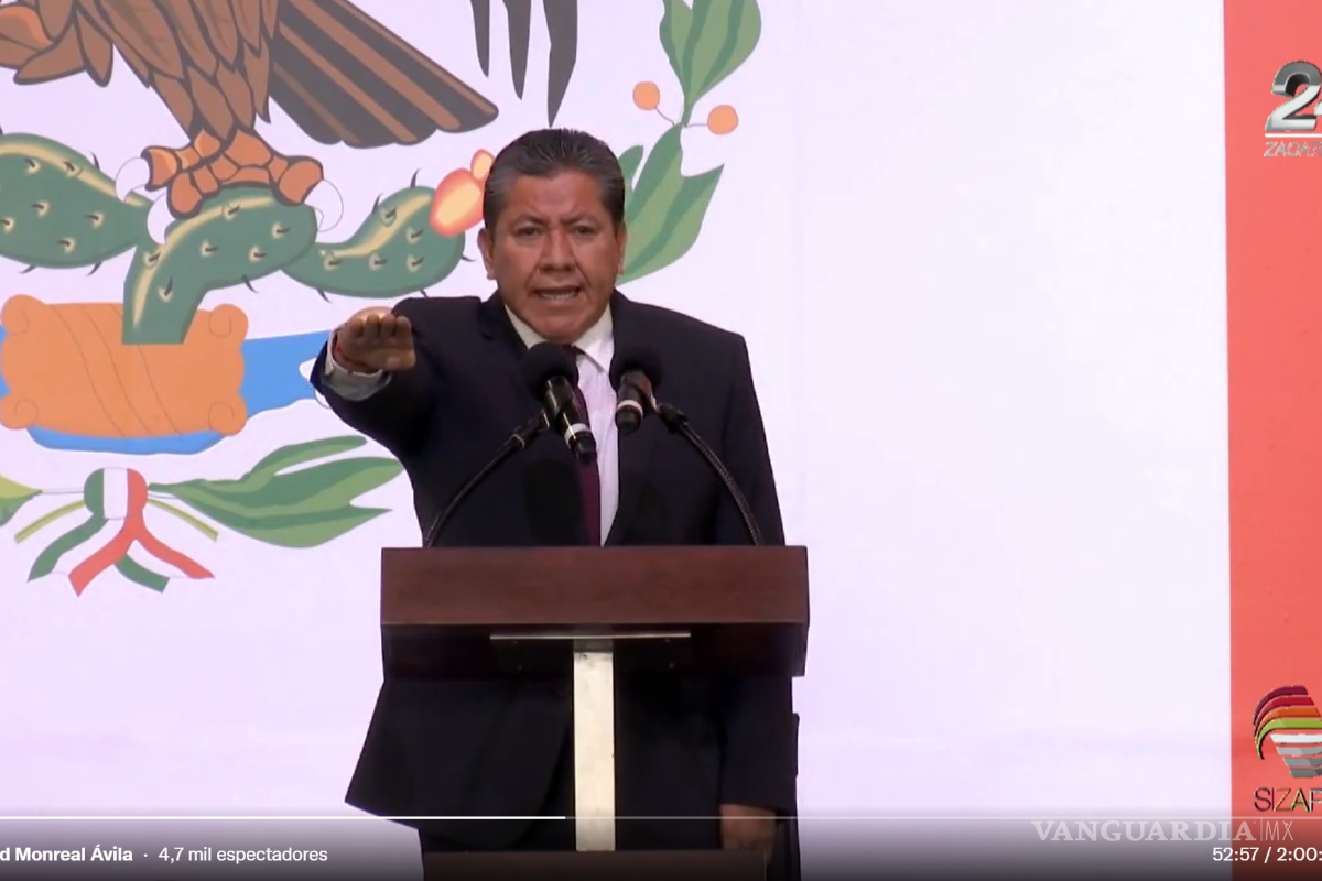 David Monreal toma posesión como gobernador de Zacatecas