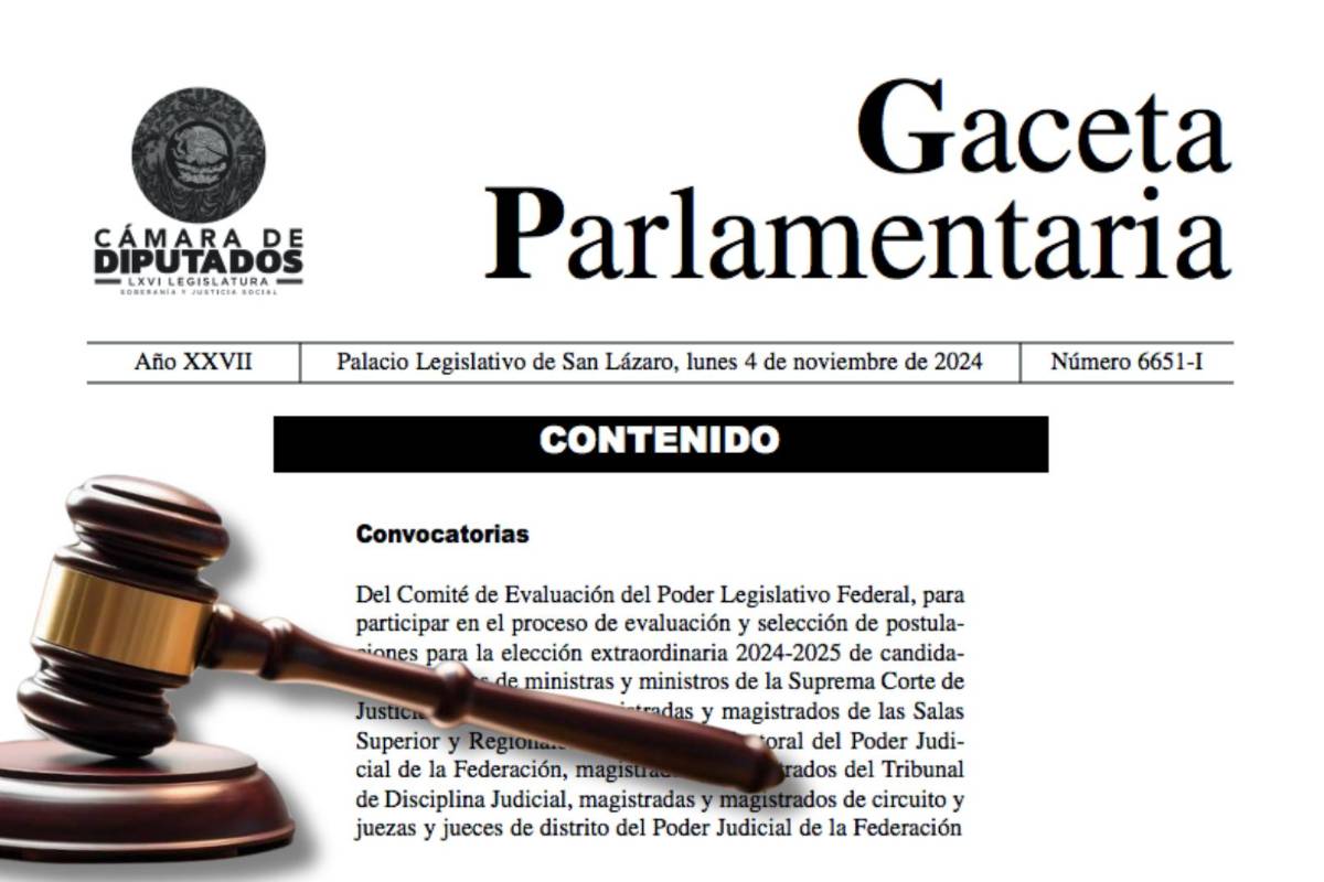 Lanzan convocatoria para elección de jueces, magistrados y ministros