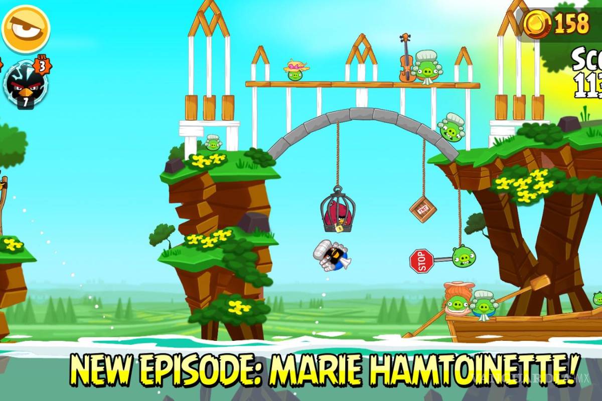 $!“Angry Birds”, el famoso juego de lanzar pájaros furiosos supera los 100 millones de descargas en Google Play.