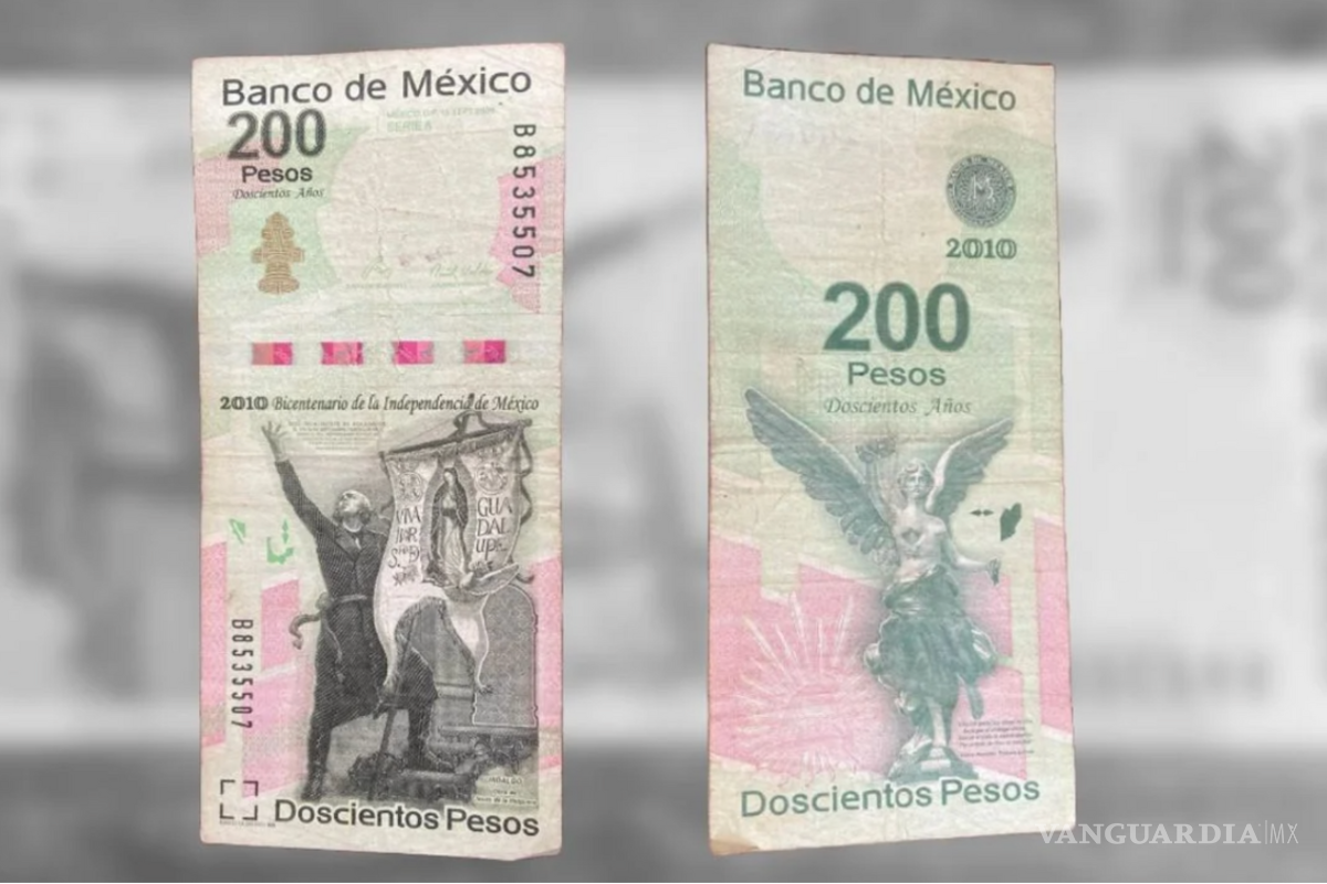 $!Valioso billete de 200 pesos.