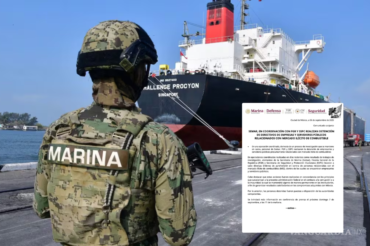 Detienen a empresarios y funcionarios públicos tras mega decomiso de 10M de litros de hidrocarburos en Tampico