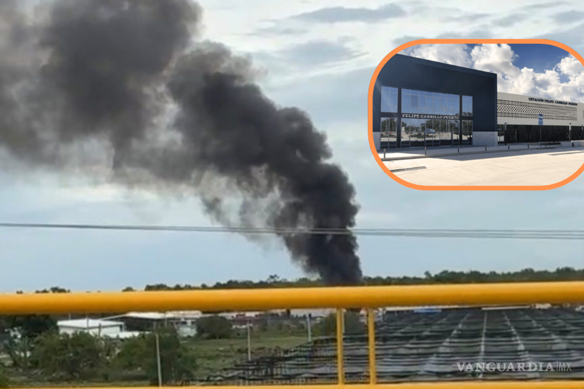 Explosión en estación del Tren Maya de Quintana Roo