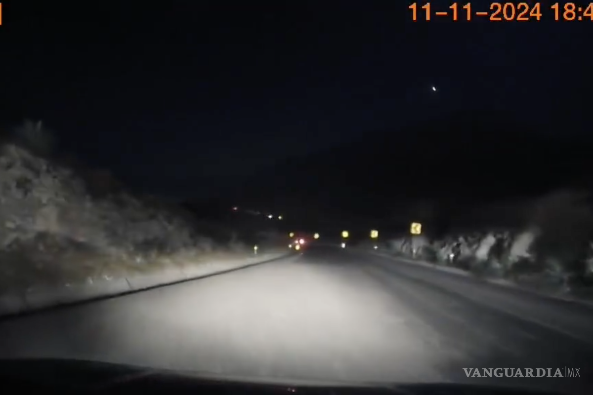 ¡Casi pasa una tragedia! Grava suelta causa derrape en la Saltillo-Monterrey (video)