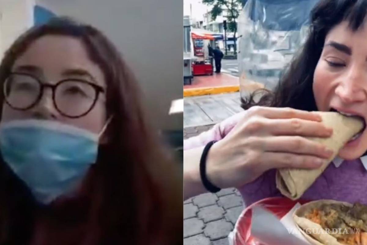 #Lady3pesos busca reivindicarse... come tacos de chicharrón en la calle (video)