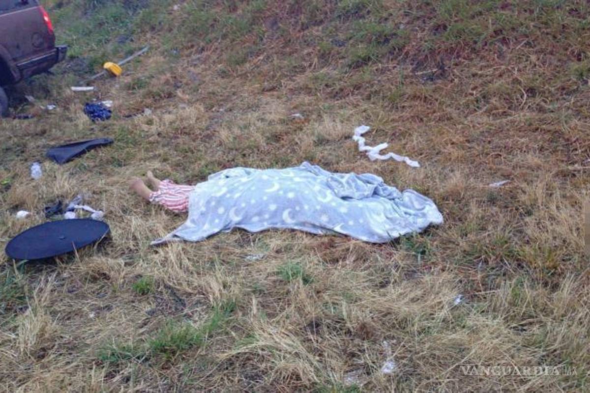 $!Blanca Beatriz ¨N¨, de 62 años, perdió la vida tras el accidente registrado en la carretera federal 57, a la altura del ejido Puerto México, en Galeana, Nuevo León.