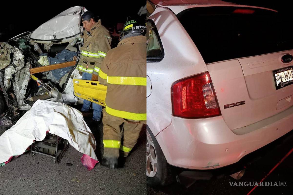 Pareja queda prensada en accidente y Bomberos de Arteaga los rescata; mujer había fallecido