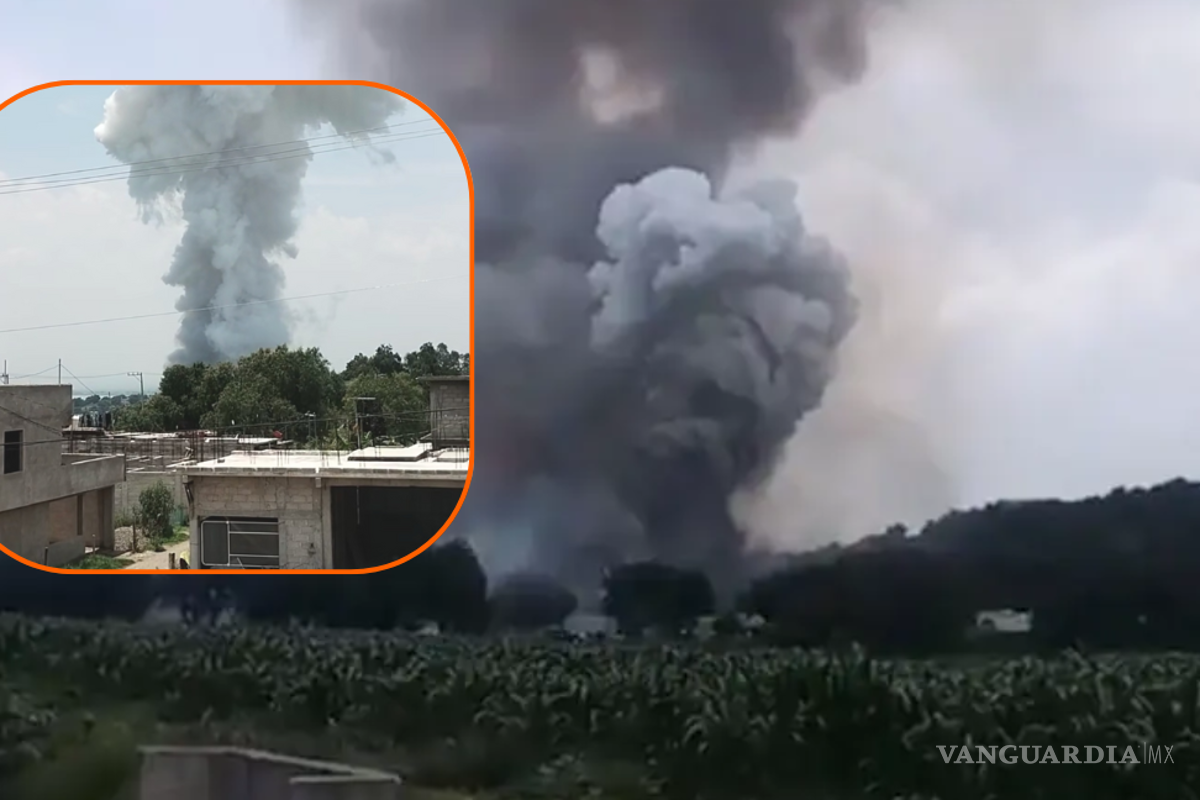 Explosión de taller pirotécnico en Edomex deja 9 lesionados y un fallecido