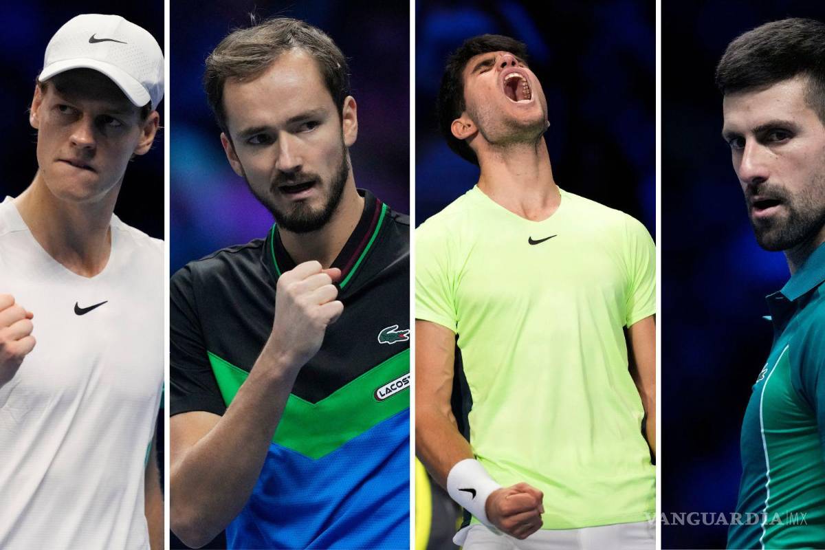 Las Semis del ATP Finals terminaron de ajustarse: será un Alcaraz vs Djokovic y Medvedev vs Sinner