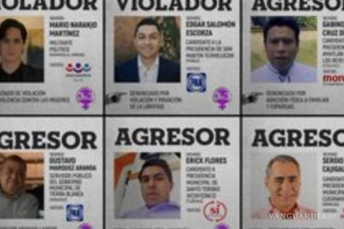 Brujas del Mar denuncia a presuntos candidatos violadores, de todos los partidos