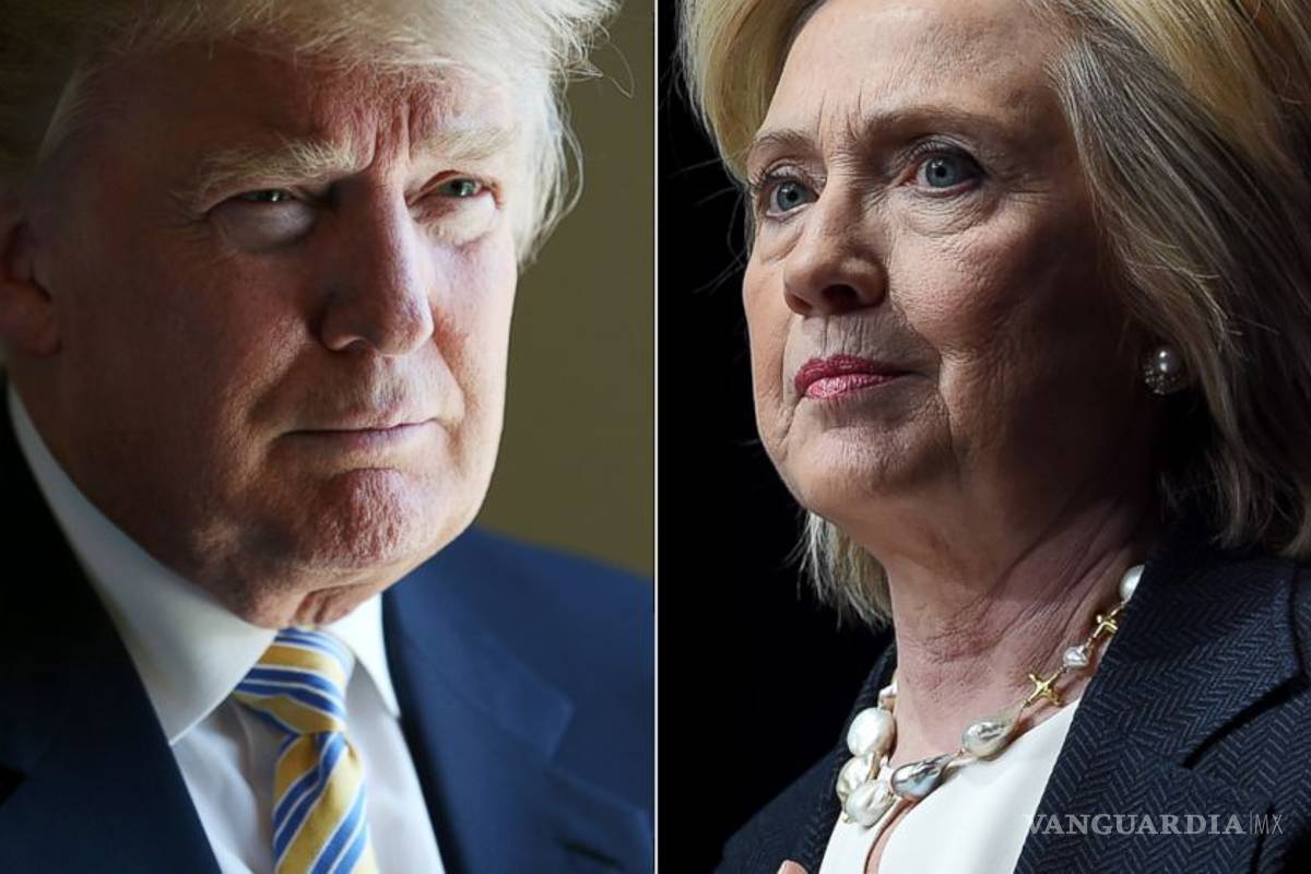 Llegan Clinton y Trump en empate virtual a primer debate presidencial