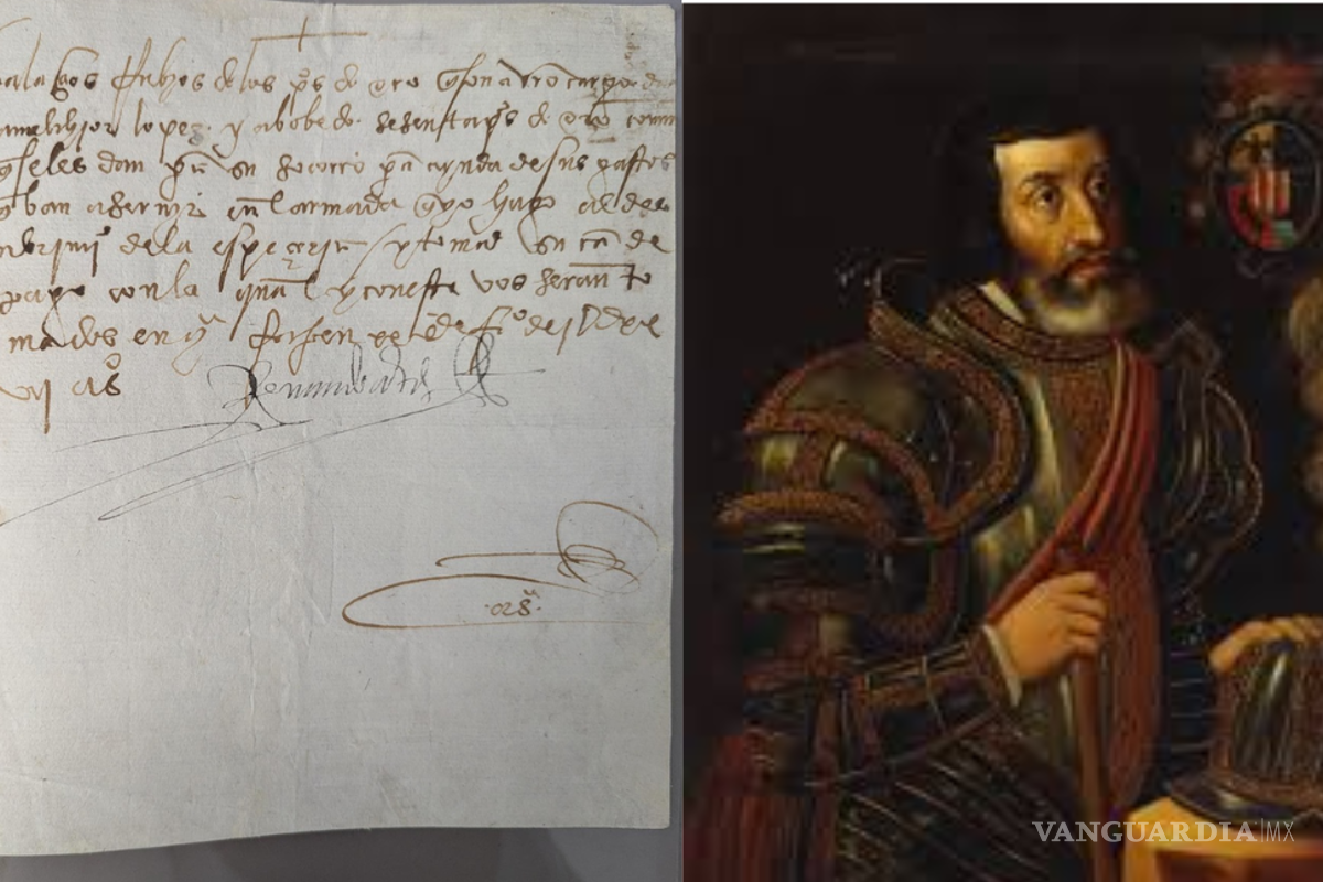 FBI devuelve manuscrito firmado por Hernán Cortés a Gobierno de México