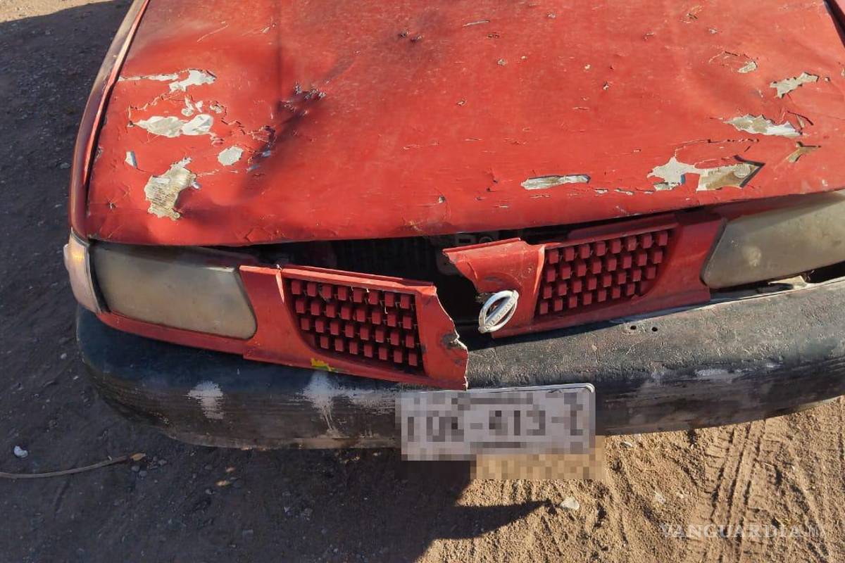 Choca maestro contra un caballo en la carretera Parras- General Cepeda