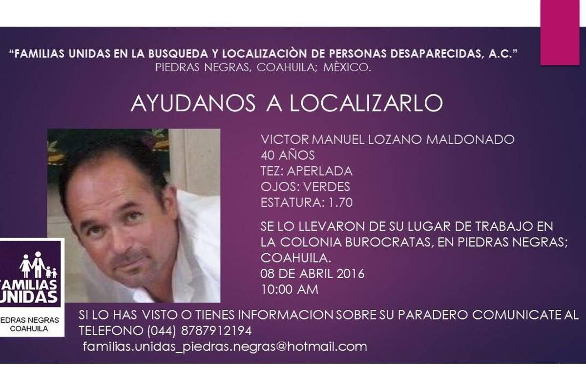 Reportan desaparición de empresario cervecero en Piedras Negras; piden ayuda para localizarlo