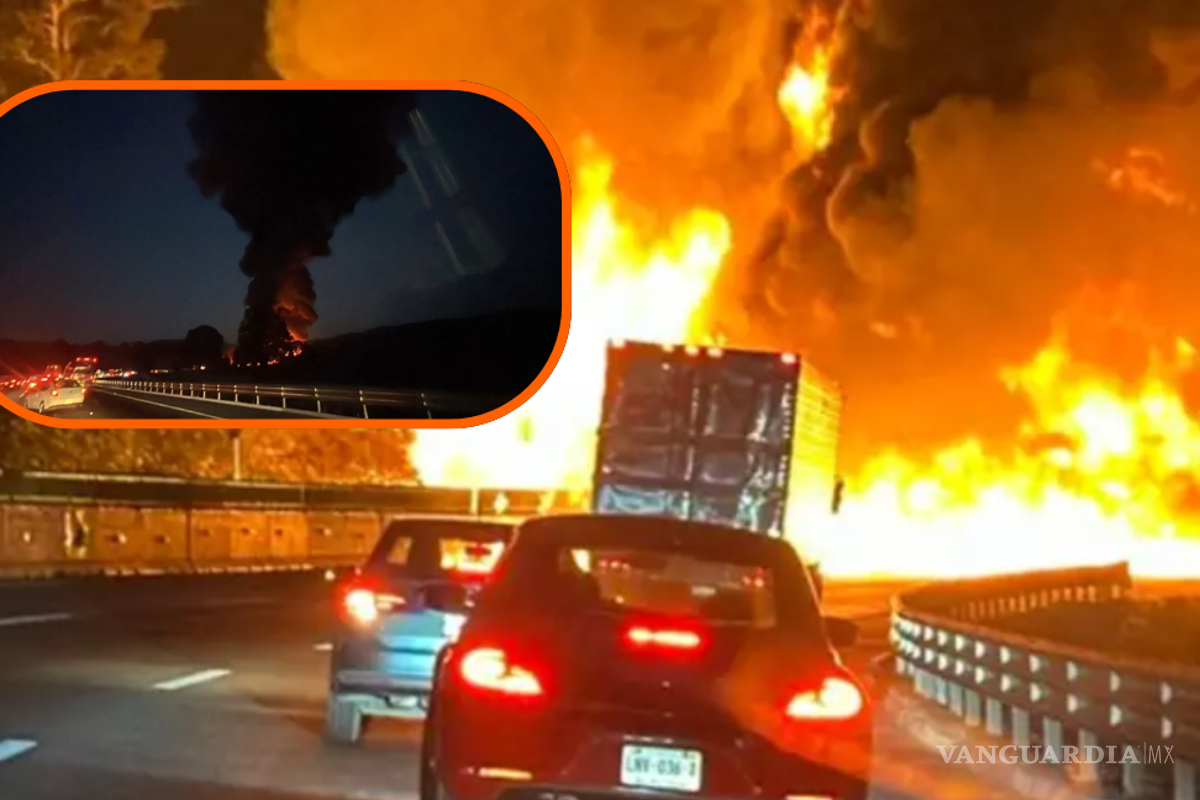 Explosión de pipa de combustible en la carretera México-Puebla
