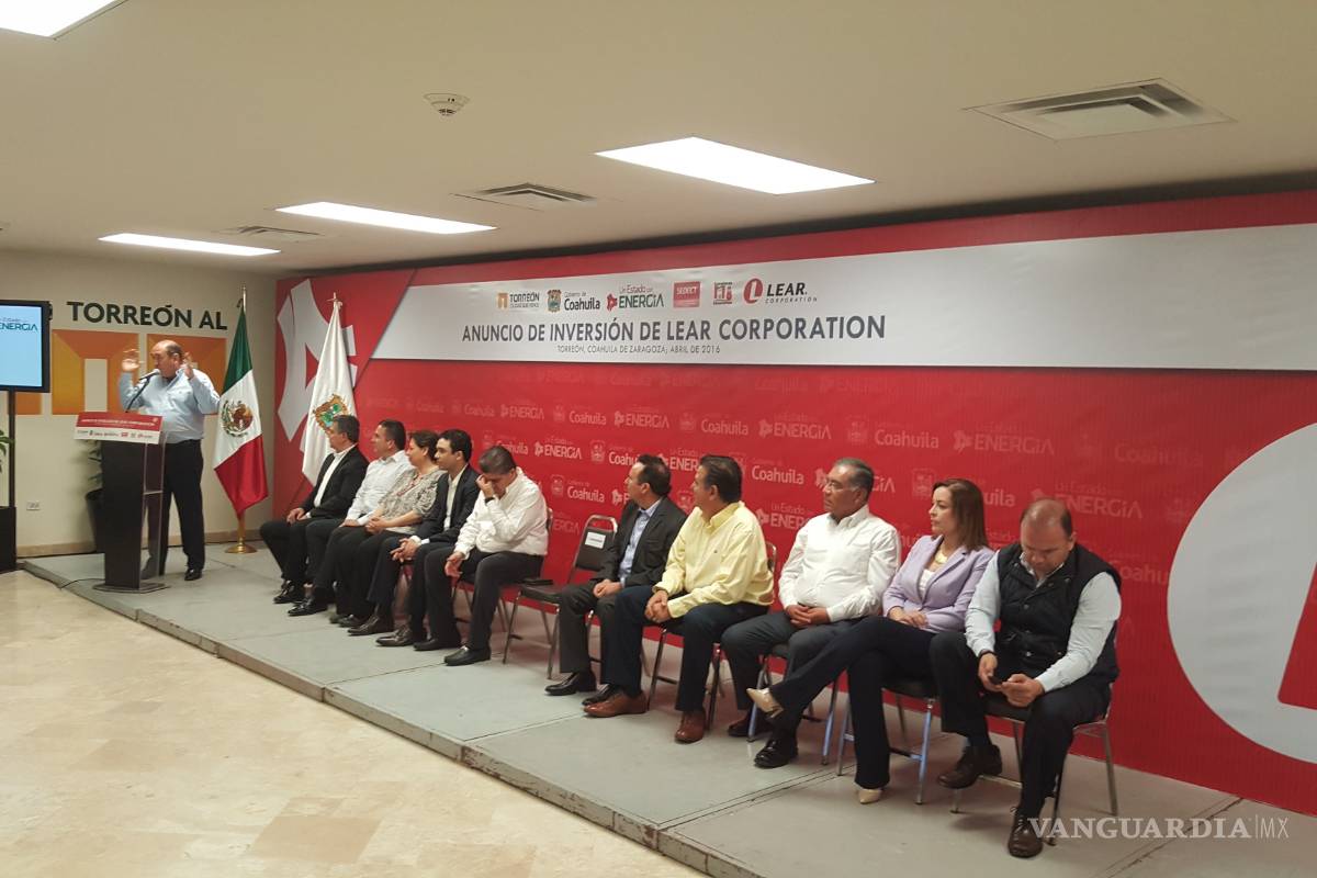 Invertirá Lear Corporation más de mil millones de pesos en Coahuila
