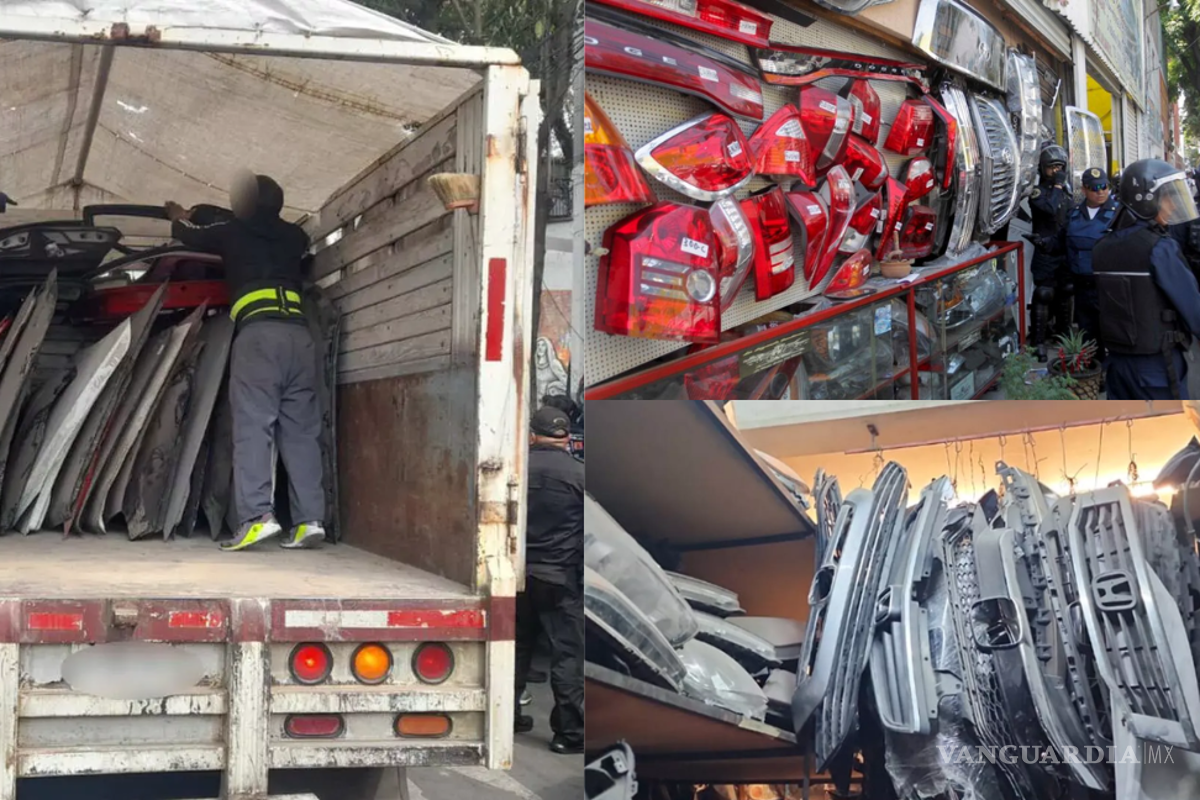 15 toneladas de autopartes robadas en la Buenos Aires, Ciudad de México