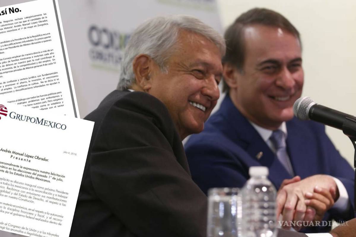 Del 'así no' para AMLO a la reconciliación con la IP; dos cartas que marcaron historia