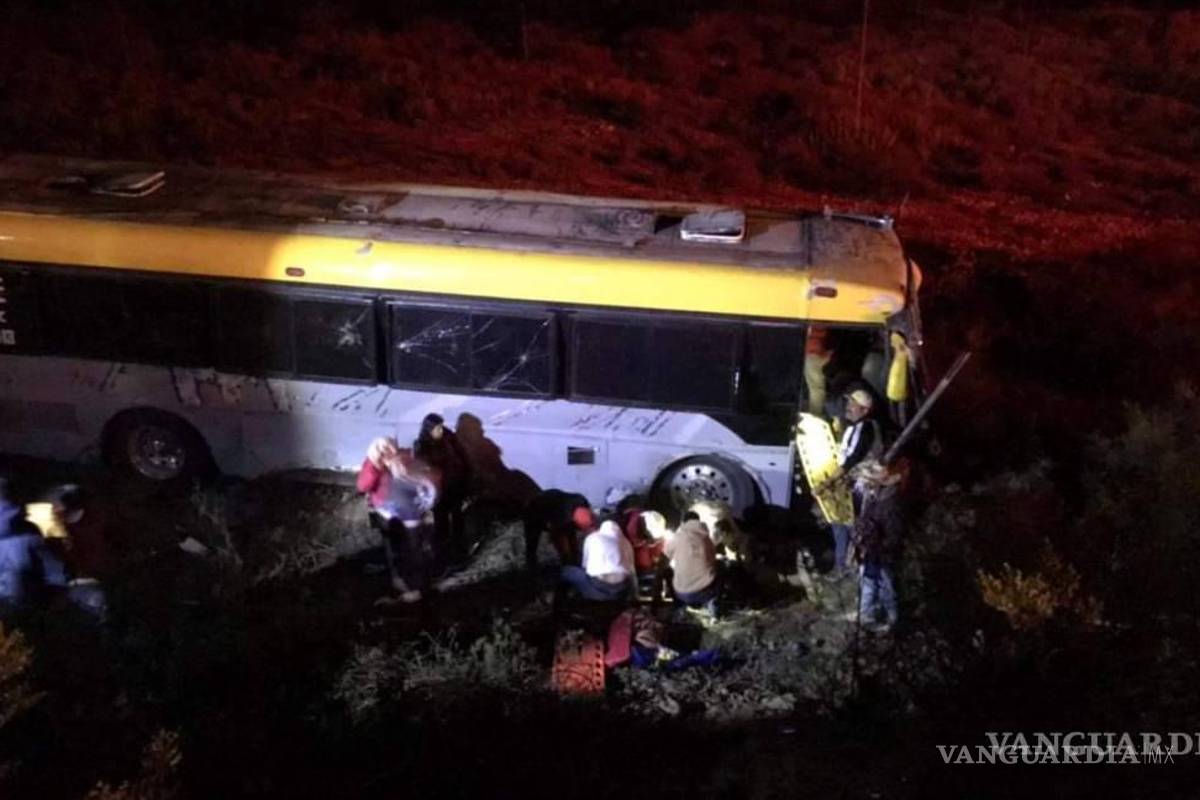 Interponen denuncia contra empresa transportista, tras volcadura en viaje desde Real de Catorce