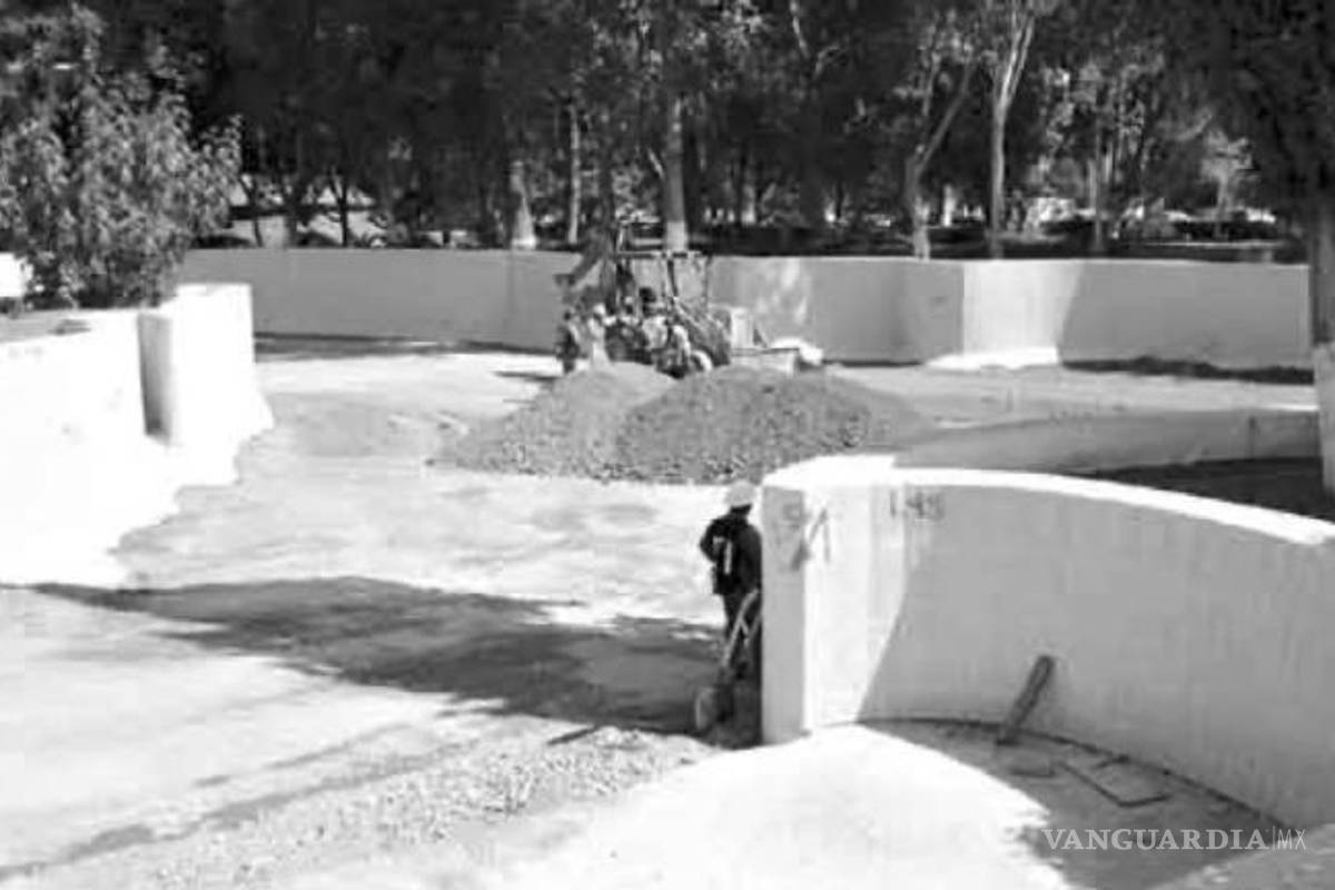 $!Imagen donde se aprecia la profundidad que antes tenía el lago de la Alameda.