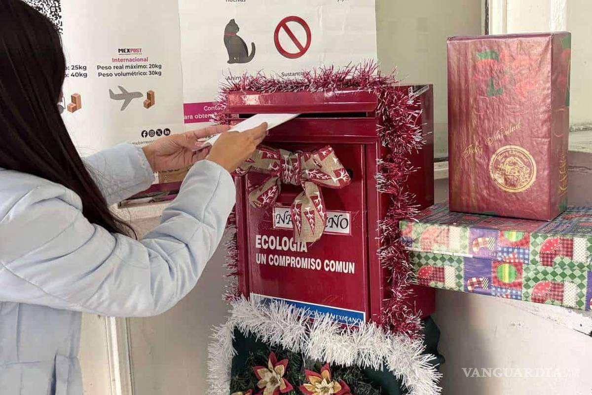 Buzón de Santa Claus en Correos de Saltillo recibe cientos de cartas
