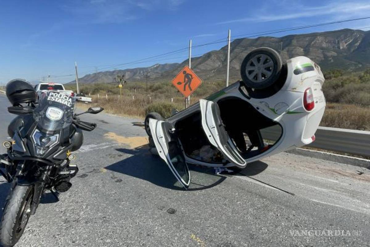 $!Un muerto y dos lesionados deja fatal encontronazo en la carretera Saltillo-Zacatecas