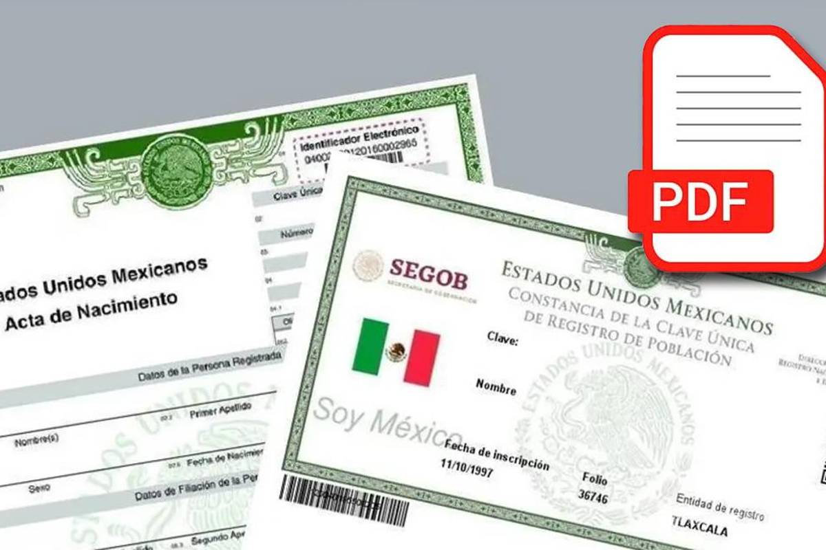 Acta de nacimiento y CURP certificadas en PDF... en este Regreso a Clases 2025-2026, así puedes descargarlas e imprimirlas