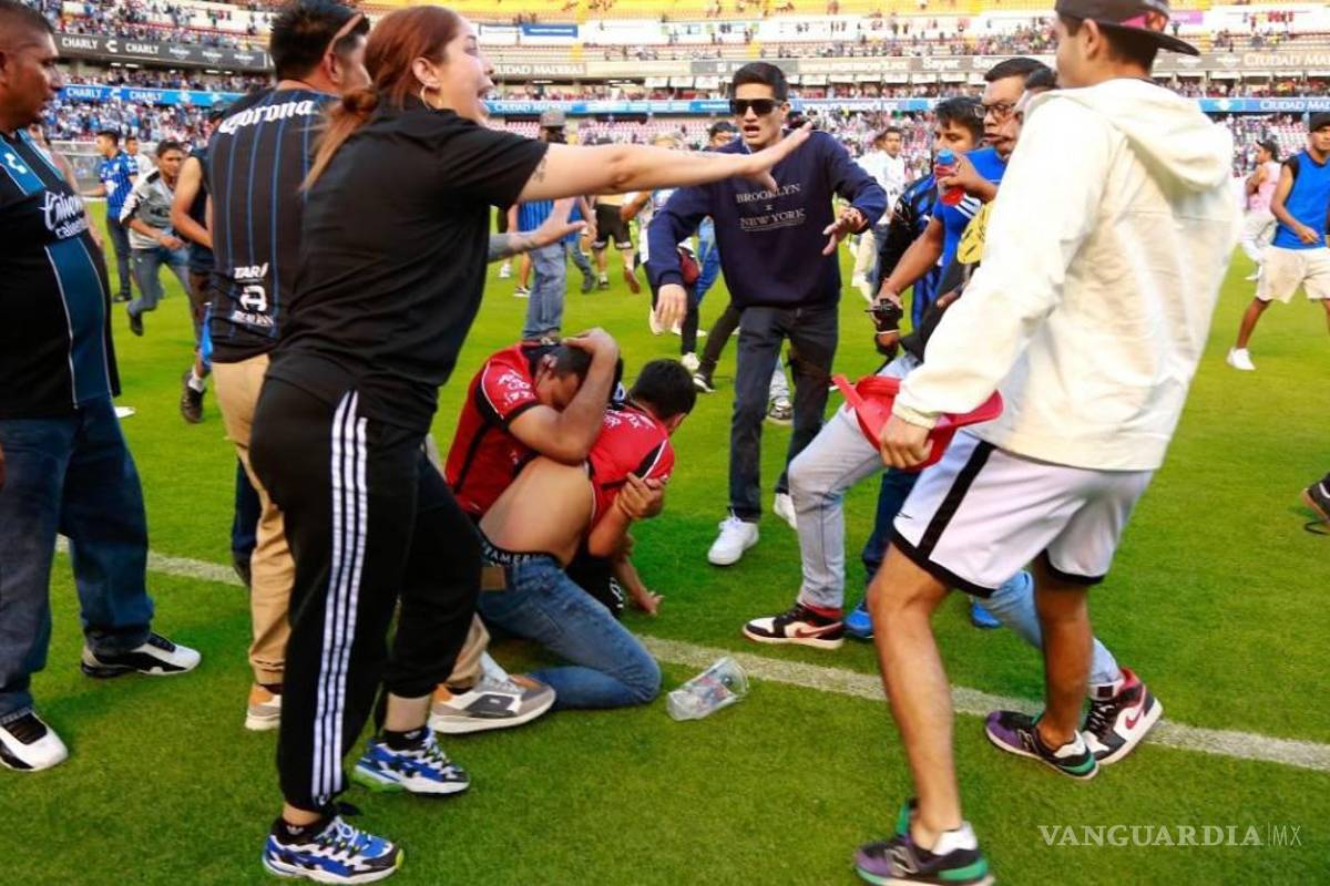 CNDH indaga responsabilidad de autoridades por violencia en estadio de Querétaro