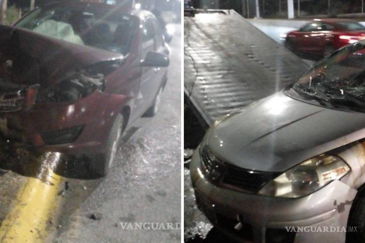 ¿Alguien sabe de quién son? en una semana chocan y abandonan dos autos... y a un amigo en Saltillo