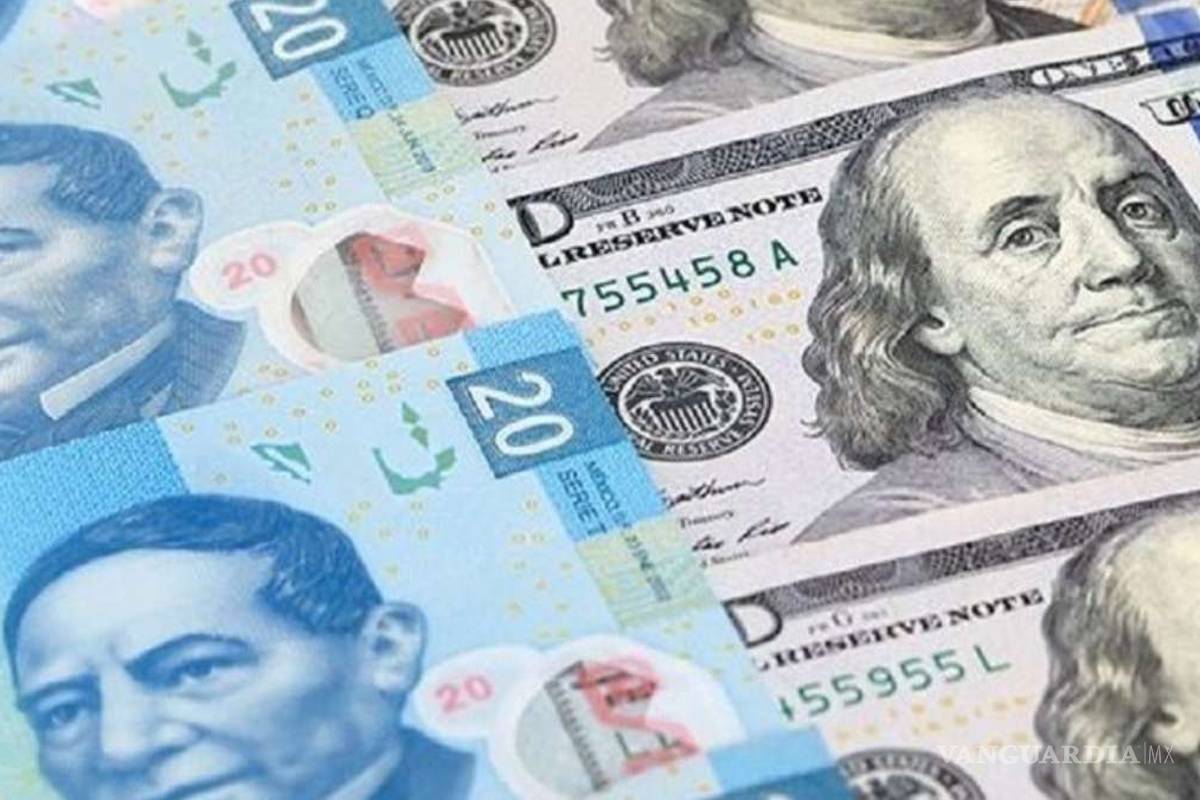 Peso cae en espera de anuncio de la Fed; dólar cotiza en 21.96 unidades