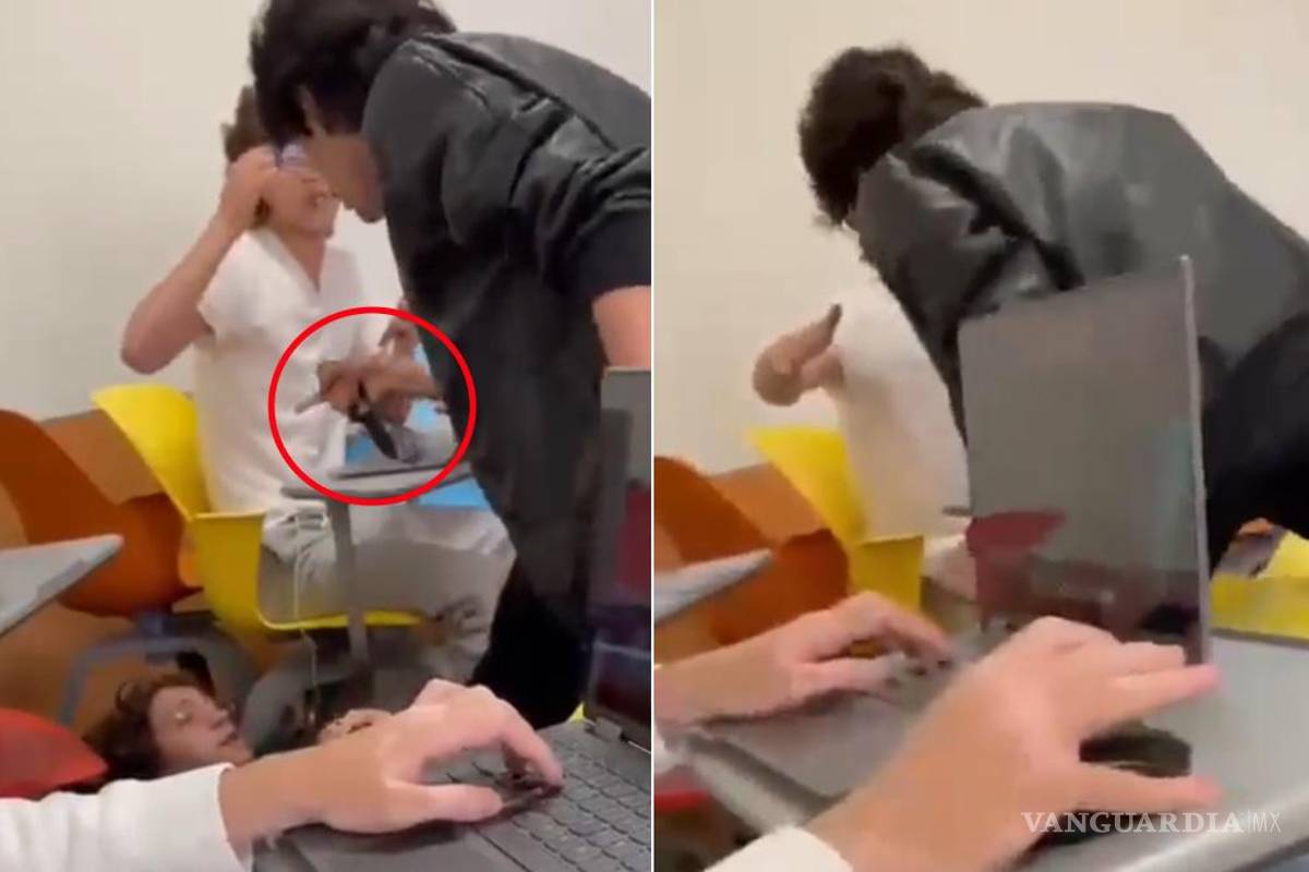 Estudiante de la Prepa Tec en la CDMX amenaza a compañero con un cuchillo y manopla