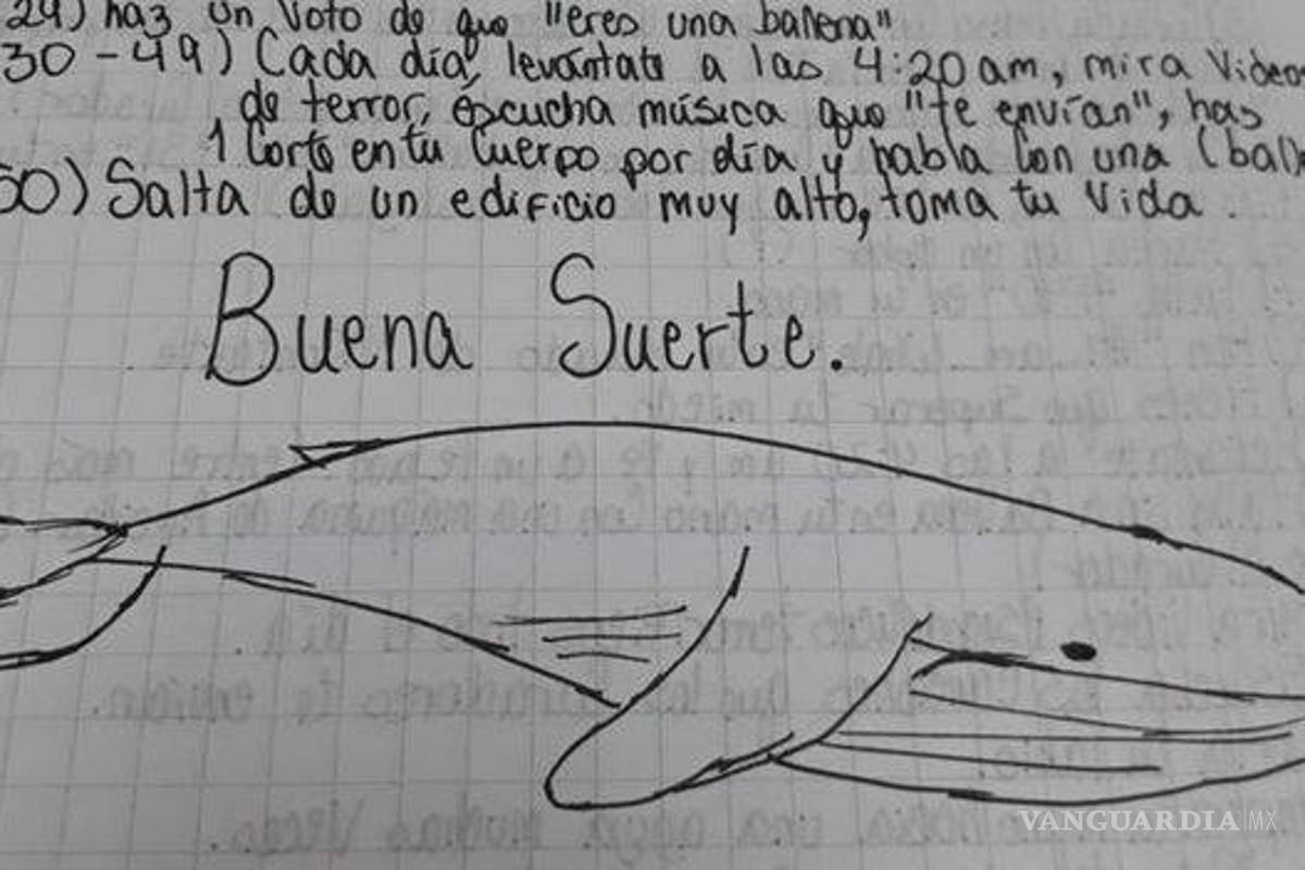 Busca Congreso acabar con el desafio de la 'Ballena Azul'