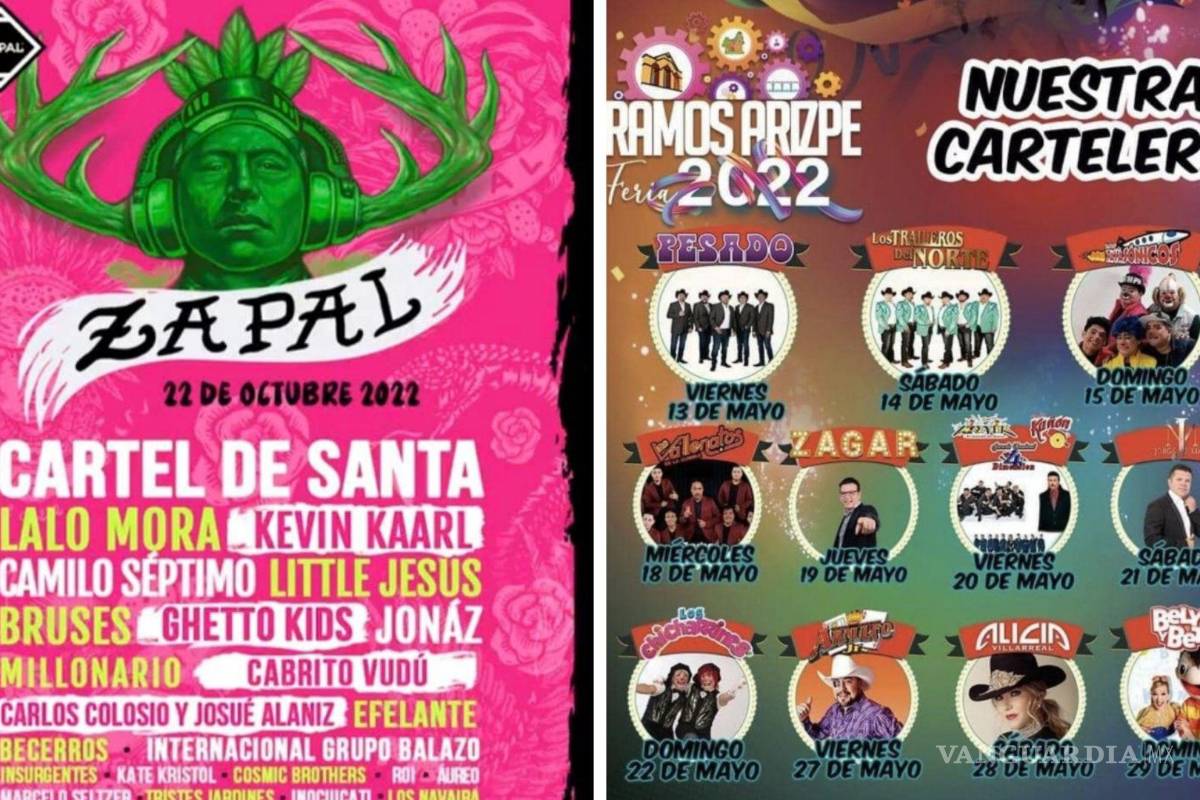 ‘La Feria de Ramos Arizpe va ganando’; reacciones ante line up de Zapal 2022 en Saltillo