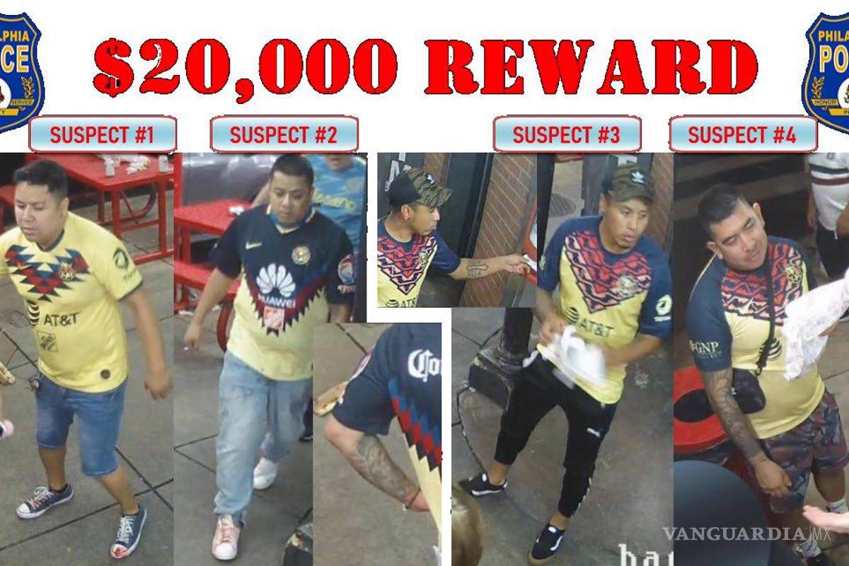 Buscan en Filadelfia a aficionados del América por riña en la que murió un hombre