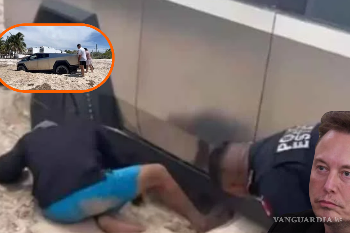 Cybertruck atascada en la playa; creador de contenido, desmiente alegaciones en su contra
