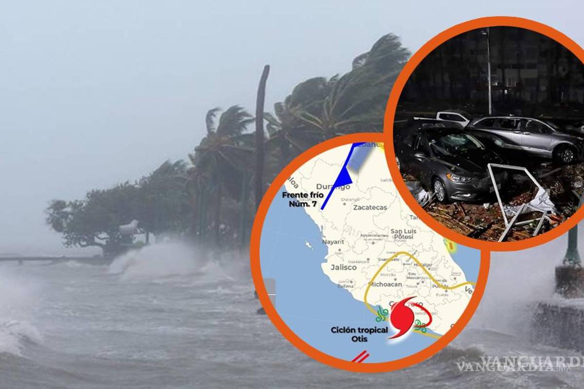 ¿Dónde lloverá y dónde hará frío?... Huracán Otis y Frente Frío 7 golpearán a México con lluvias torrenciales, inundaciones y bajas temperaturas